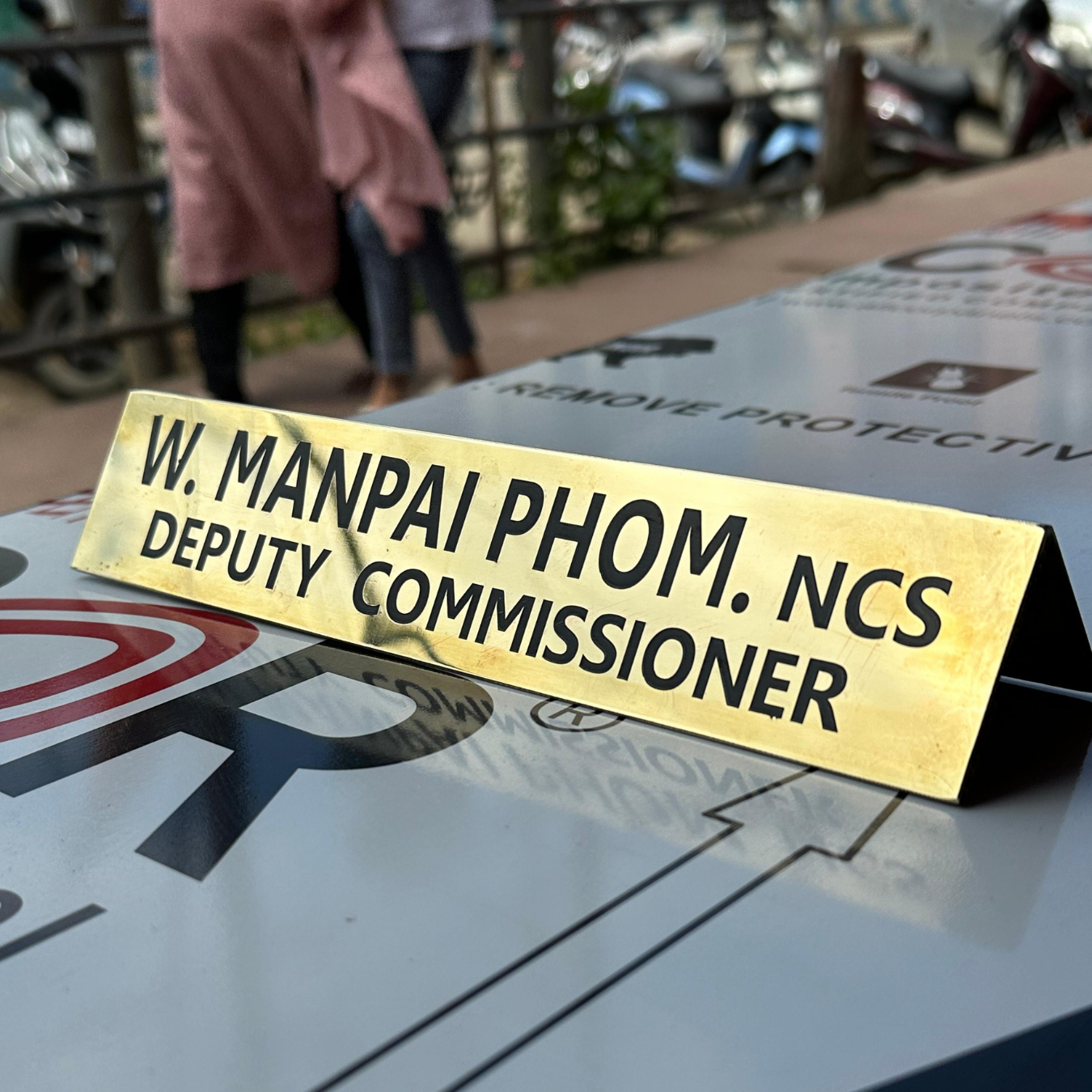 Brass Engraved Table Name Plate