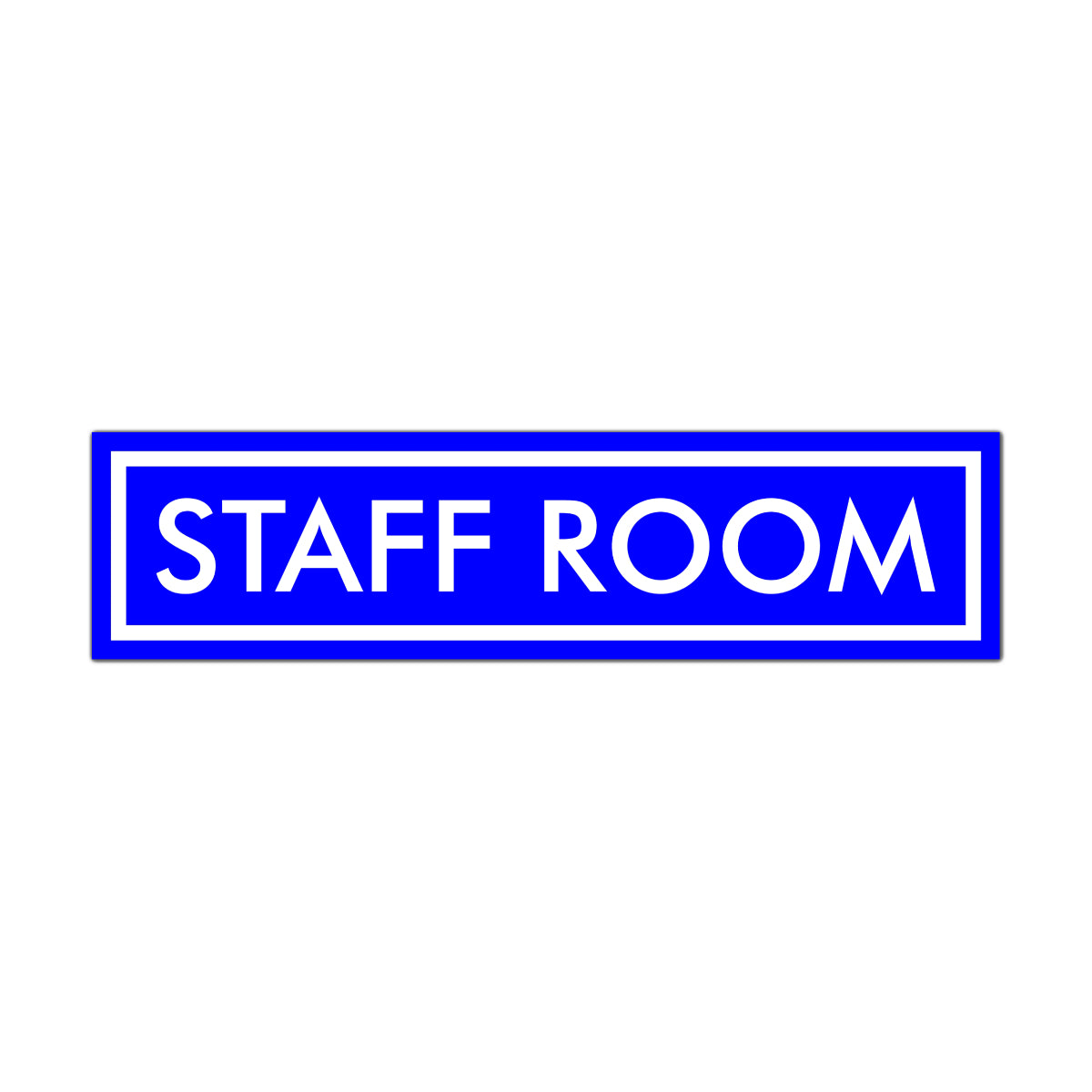 Blue/White Door Name Plate