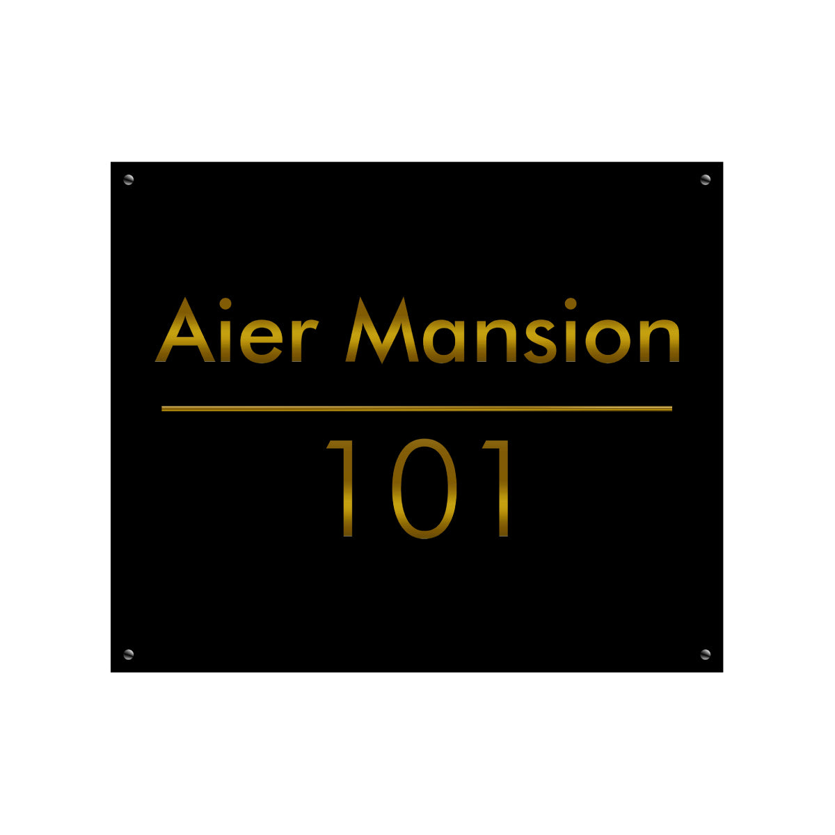 3d Brass House Name Plate