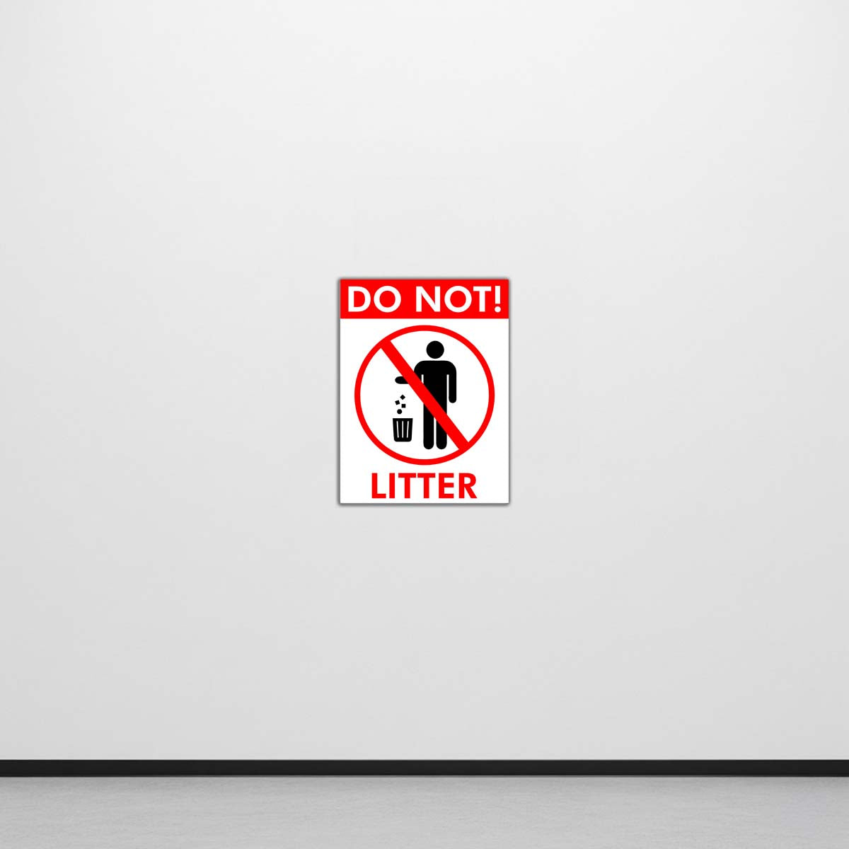 Do Not Litter | Sign in 3 Languages