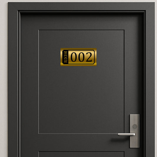 Room No. Plate |  Brass / ACP