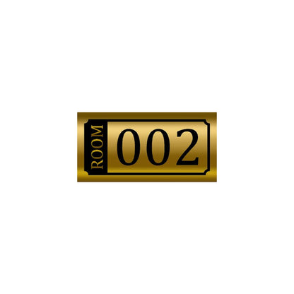 Room No. Plate |  Brass / ACP