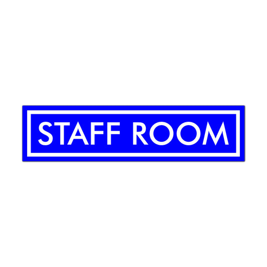 Blue/White Door Name Plate