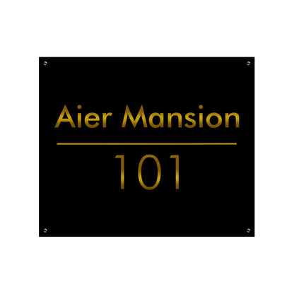 3d Brass House Name Plate