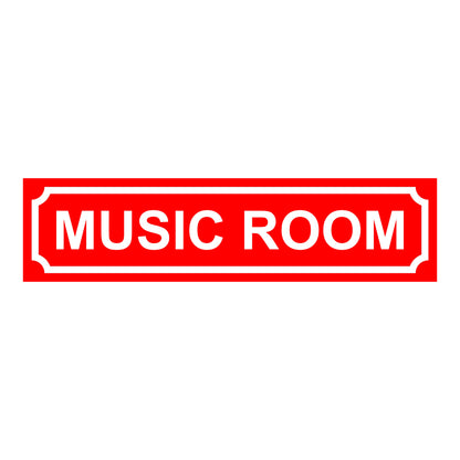 Red/White Door Name Plate