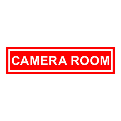 Red/White Door Name Plate