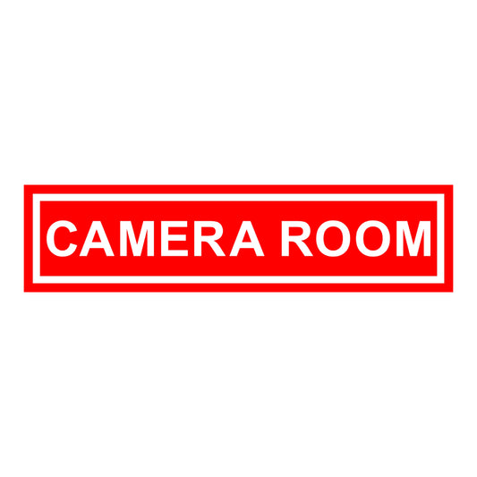 Red/White Door Name Plate