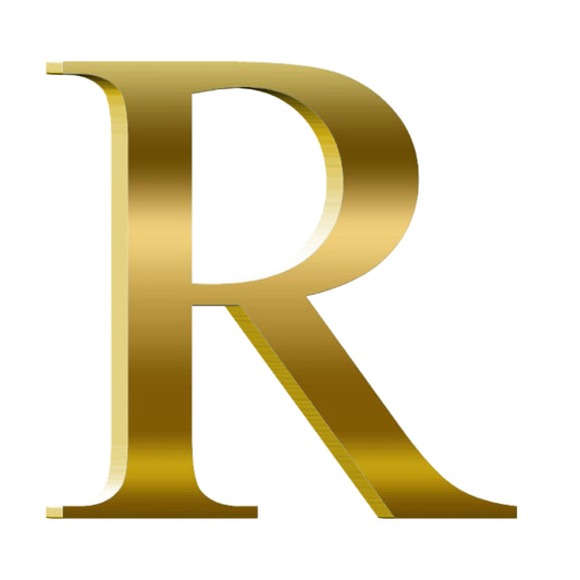 3D Gold Color Stainless Steel Letters