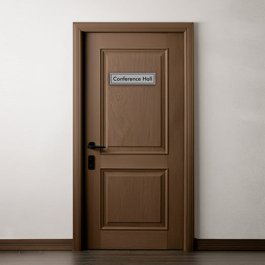 Silver/Black Door Name Plate